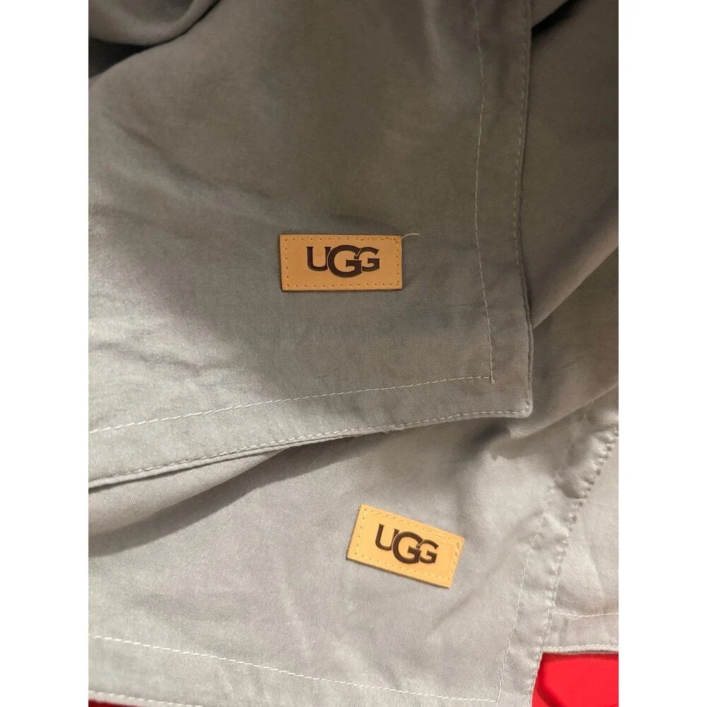 UGG King size Light Blue-Grey pillowcase set